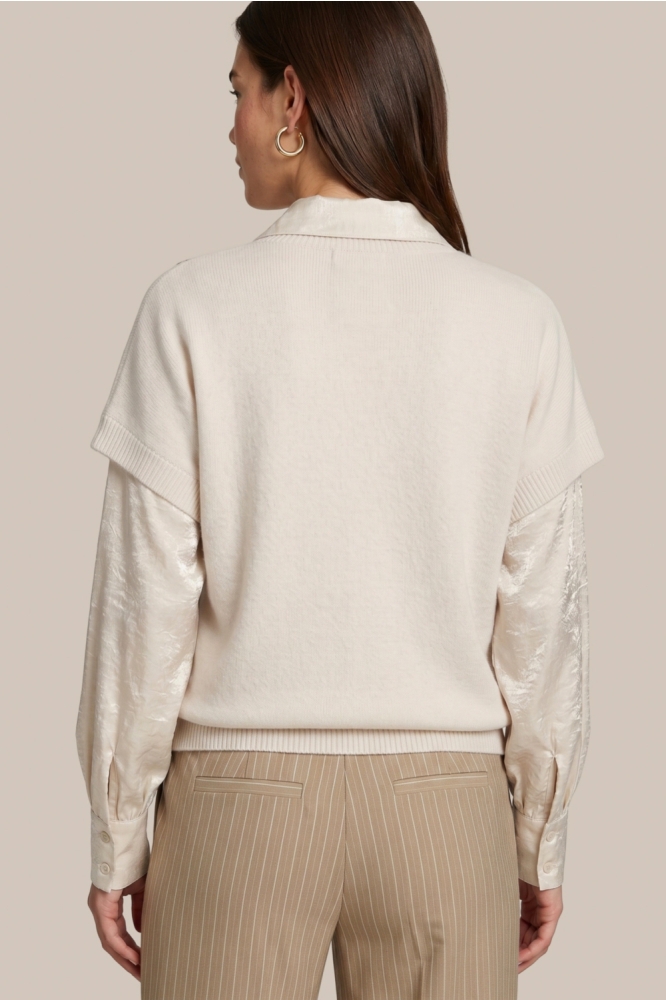 C&S The Label beige dames trui | Model achteraanzicht