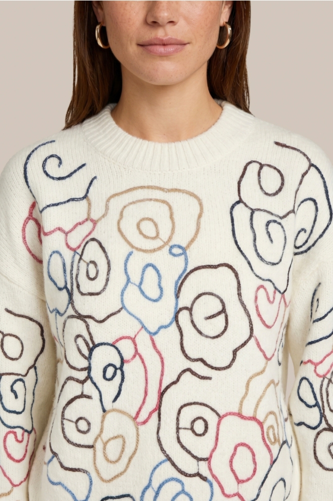 C&S The Label ecru dames trui | Close up