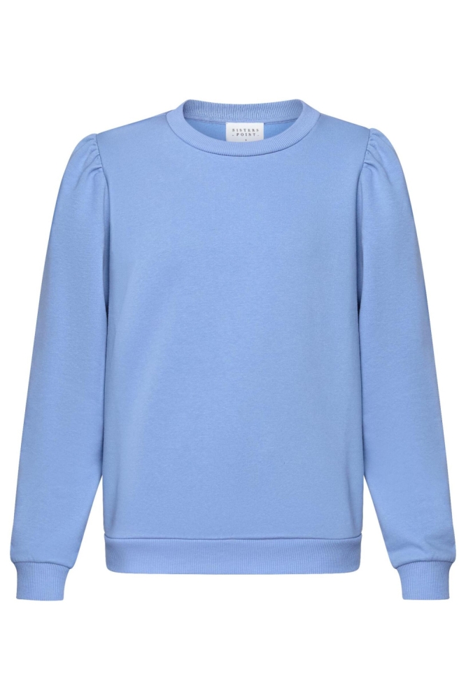 SisterS point blauwe dames sweater | Vooraanzicht