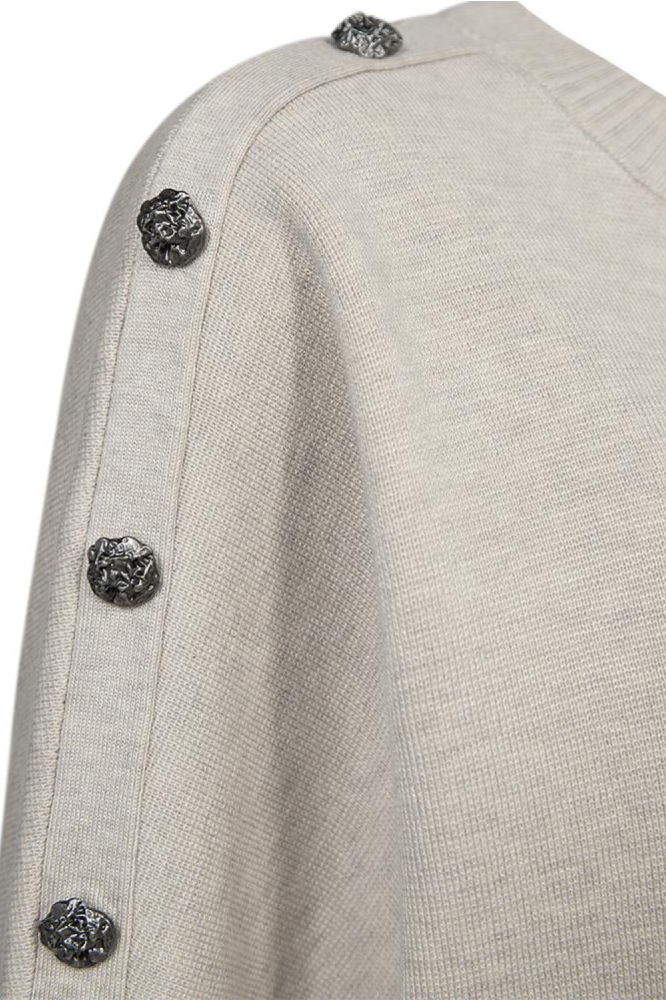 Freequent beige dames trui | Close up