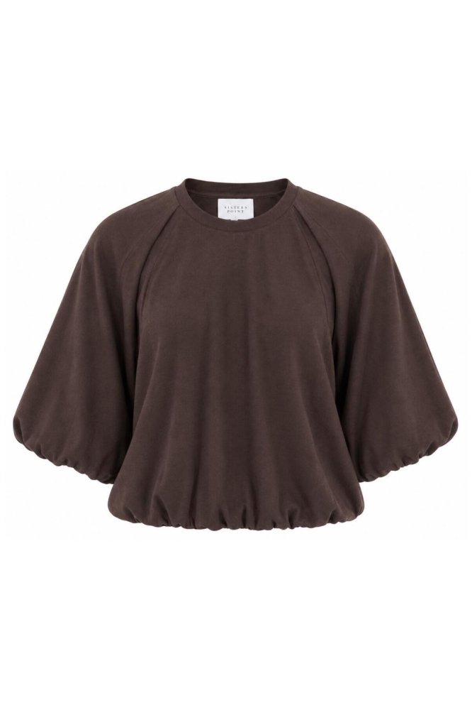 SisterS point bruine dames t-shirt | Vooraanzicht