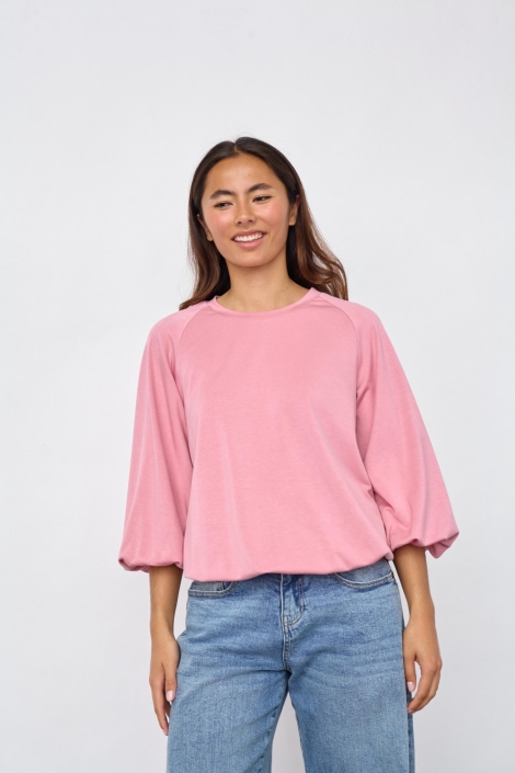 SisterS point roze dames sweater | Model vooraanzicht