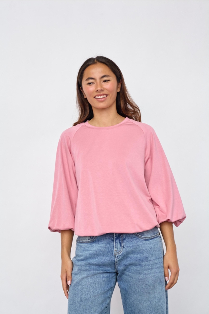 SisterS point roze dames sweater | Model vooraanzicht