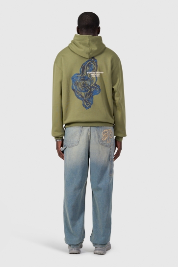 Pure Path sweater TREE TRUNK HOODIE 26030306 97 LEAF GREEN