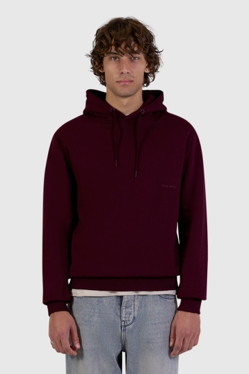 Pure Path Trui ESSENTIAL LOGO HOODIE 26030309 107 WINE RED