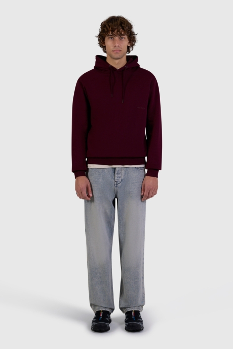 Pure Path bordeaux heren sweater | Model