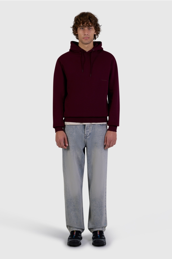 Pure Path bordeaux heren sweater | Model