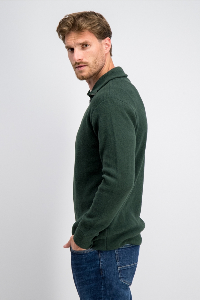 Gabbiano groene heren trui | Model zijaanzicht