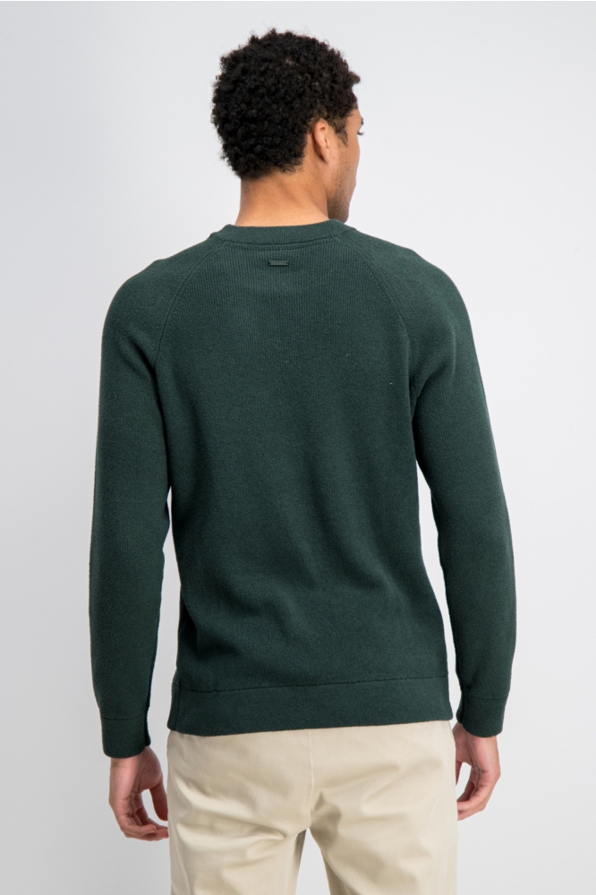 Gabbiano groene heren trui | Model achteraanzicht