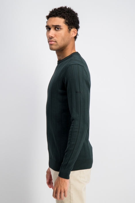 Gabbiano groene heren trui | Model zijaanzicht