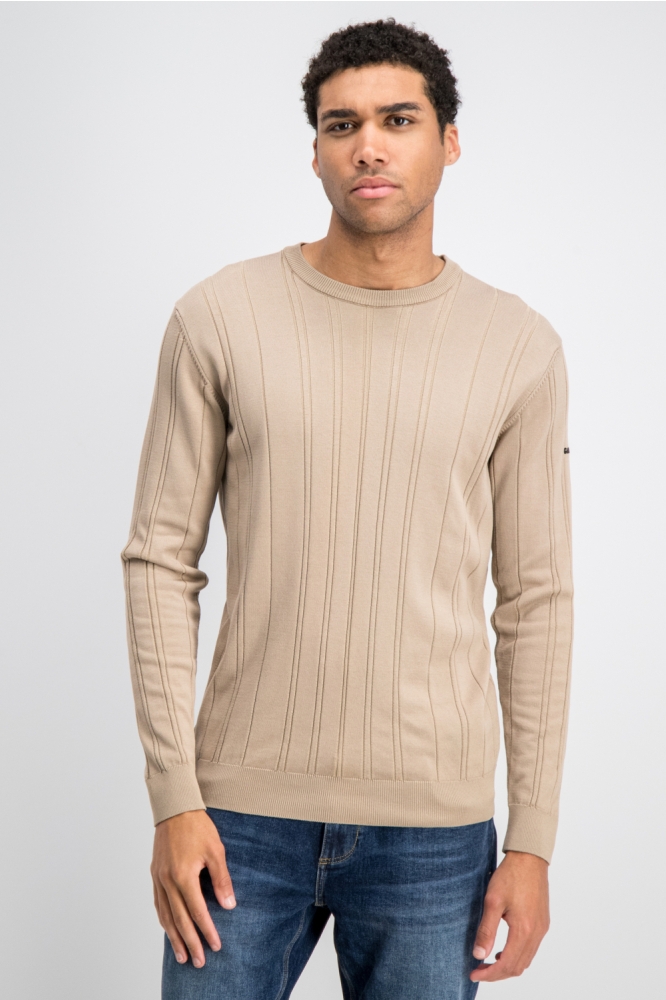 Gabbiano bruine heren trui | Model vooraanzicht
