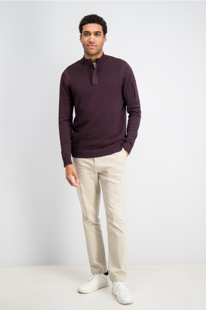 Gabbiano bordeaux heren trui | Model