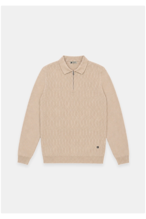 Gabbiano camel heren trui | Vooraanzicht
