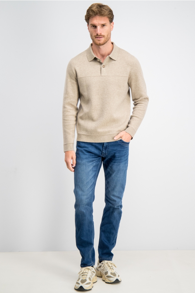 Gabbiano zand heren trui | Model