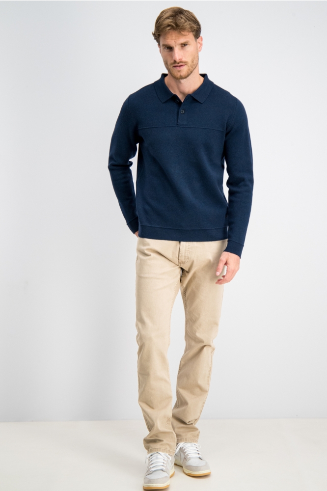 Gabbiano blauwe heren trui | Model