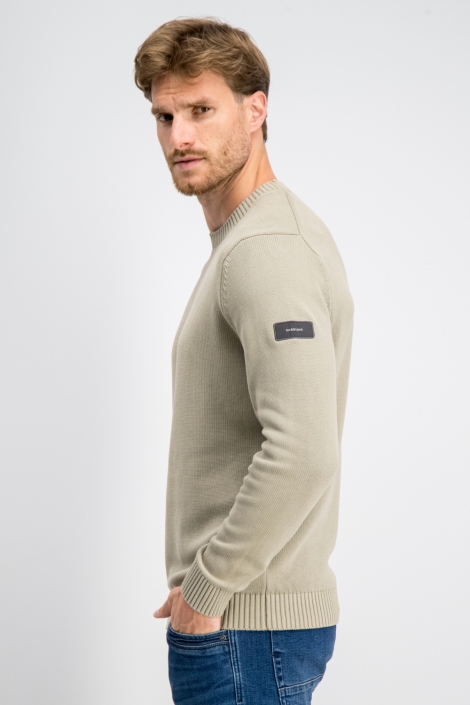 Gabbiano groene heren trui | Model zijaanzicht