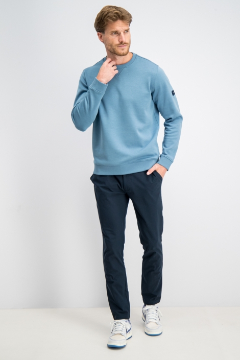 Gabbiano blauwe heren sweater | Model
