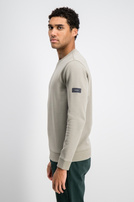 Gabbiano groene heren sweater | Model zijaanzicht