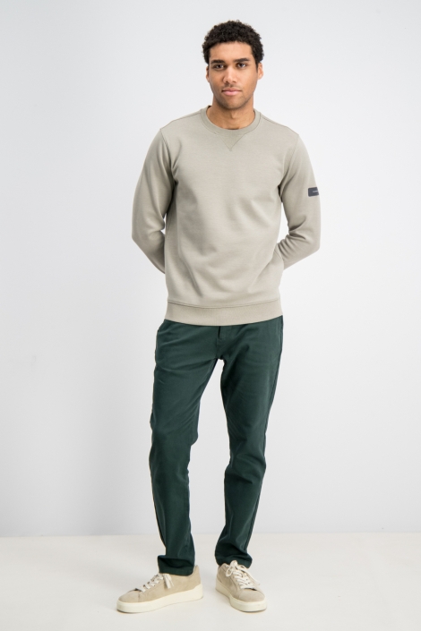 Gabbiano groene heren sweater | Model