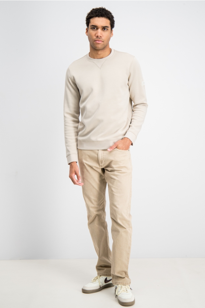 Gabbiano zand heren sweater | Model