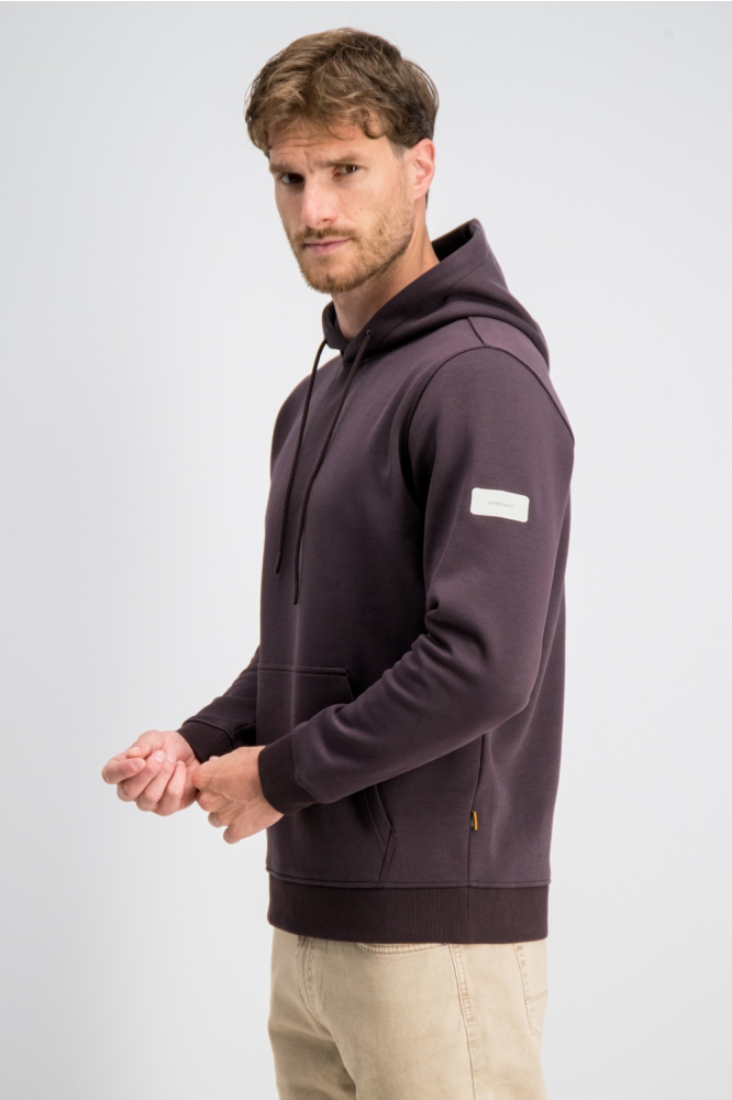 Gabbiano bordeaux heren sweater | Model zijaanzicht