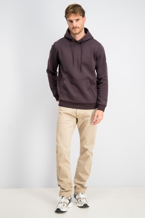 Gabbiano bordeaux heren sweater | Model