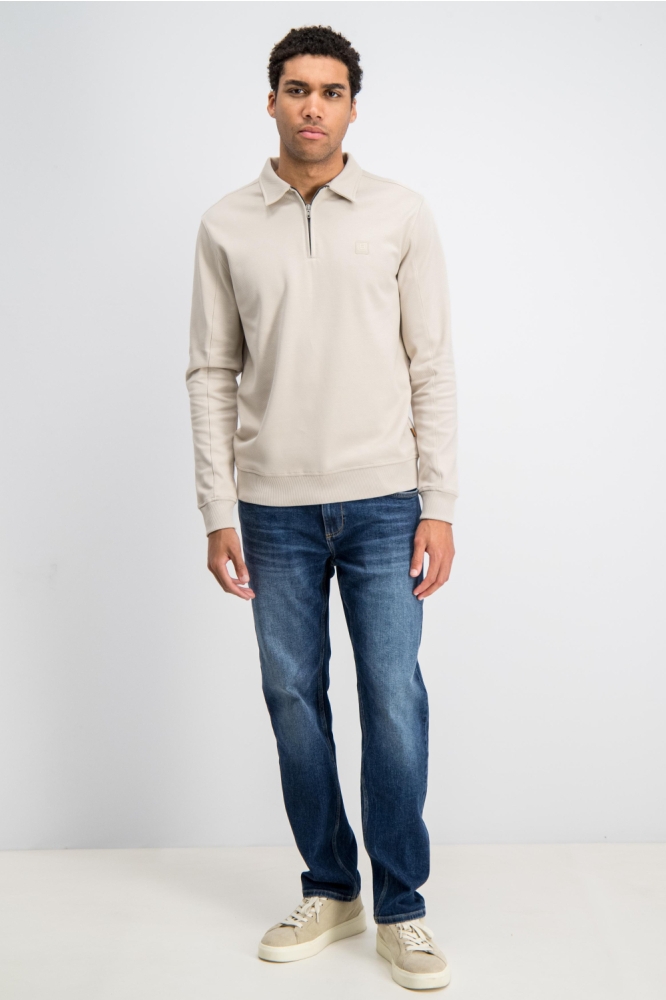 Gabbiano beige heren trui | Model
