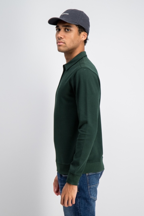 Gabbiano groene heren trui | Model zijaanzicht