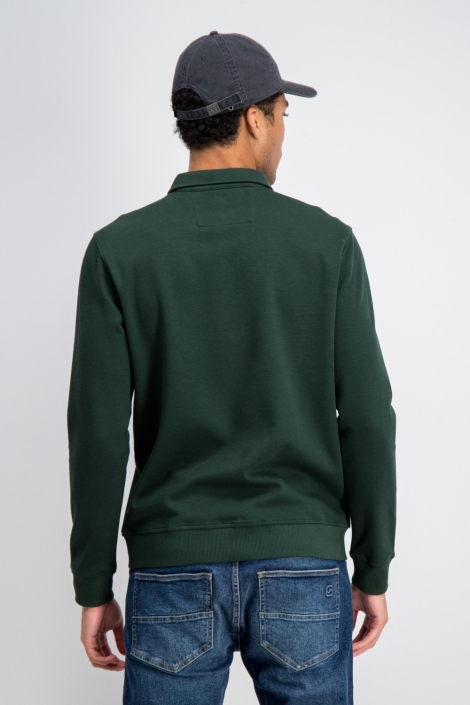 Gabbiano groene heren trui | Model achteraanzicht