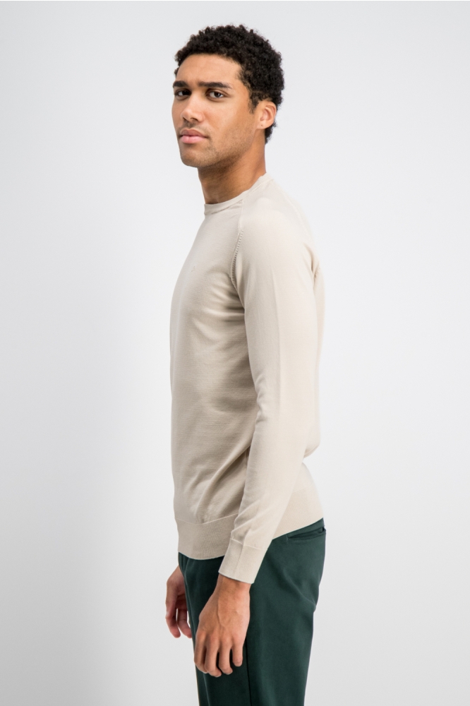 Gabbiano zand heren trui | Model zijaanzicht