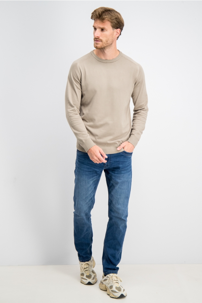 Gabbiano taupe heren trui | Model