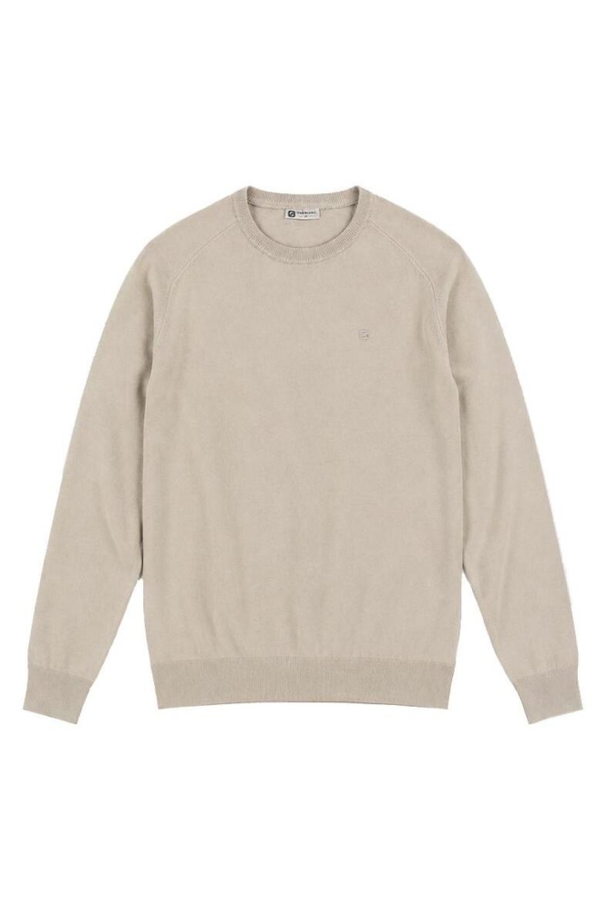 Gabbiano taupe heren trui | Vooraanzicht