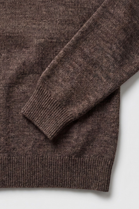 Campbell bruine heren trui | Close up