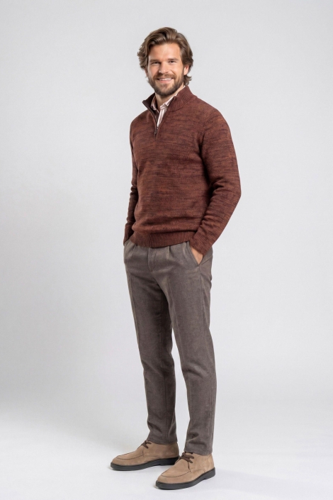 Campbell cognac heren trui | Model