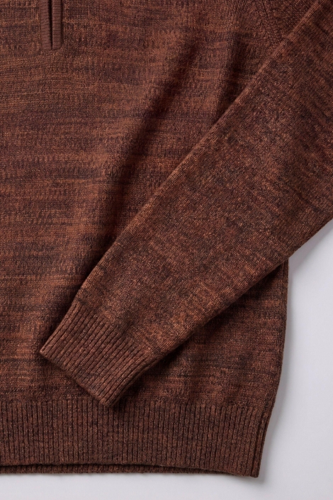 Campbell cognac heren trui | Kleurstaal