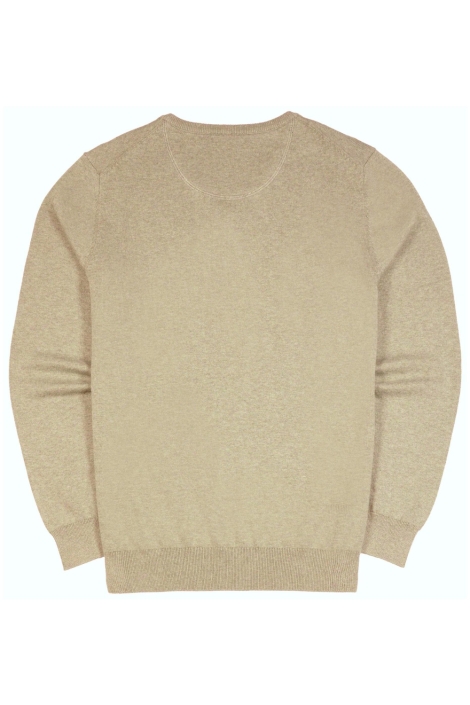 Campbell beige heren trui | Achteraanzicht