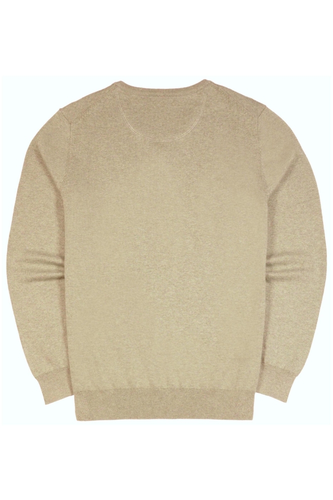 Campbell beige heren trui | Achteraanzicht