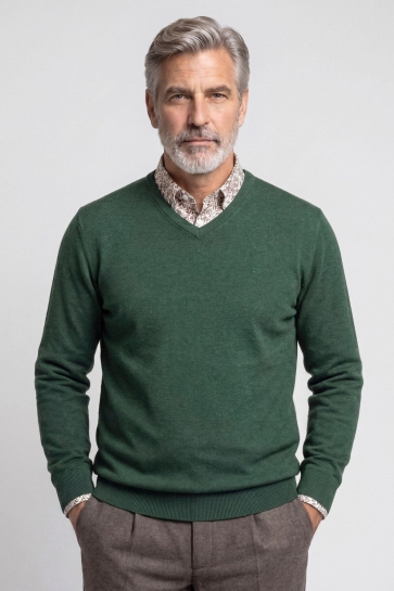 Campbell Trui TRUI VHALS LONDON 107886 Douglas Fir dark green melange