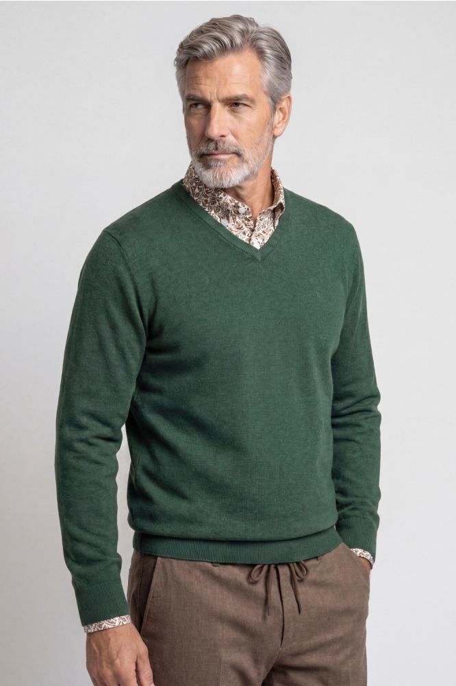 Campbell groene heren trui | Model