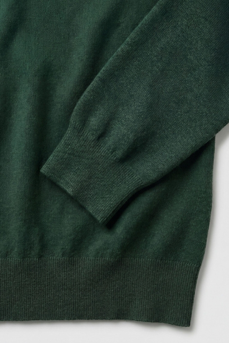 Campbell groene heren trui | Close up