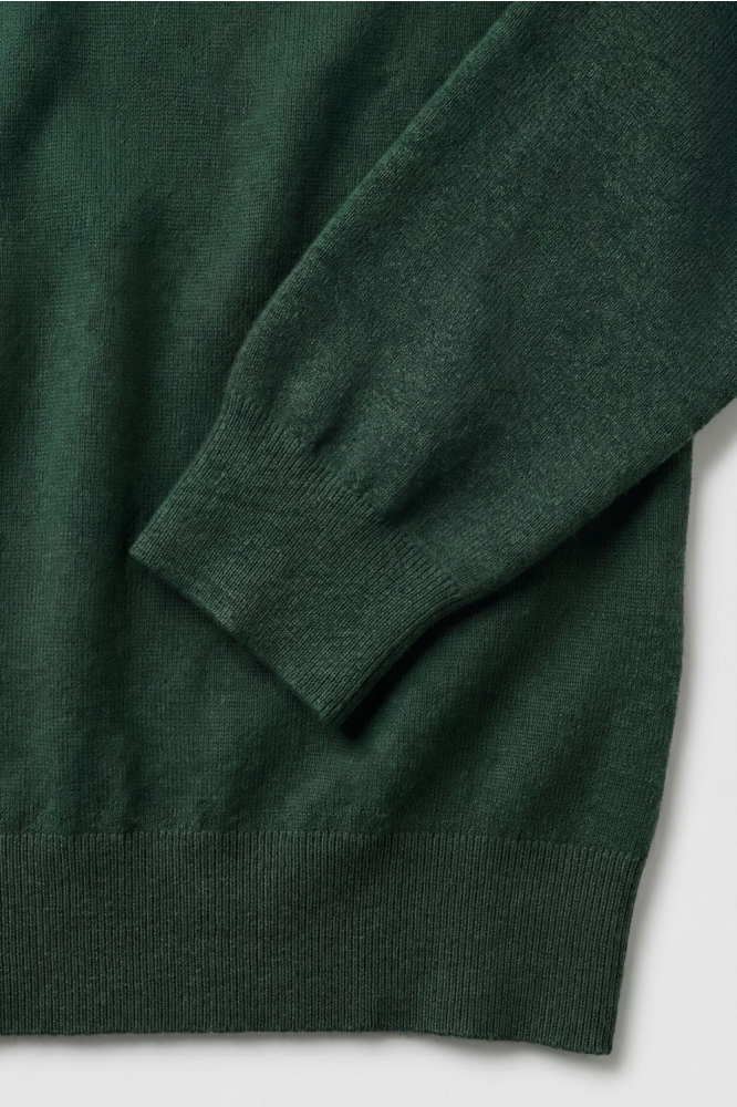 Campbell groene heren trui | Close up