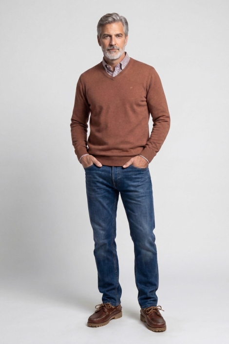 Campbell cognac heren trui | Model