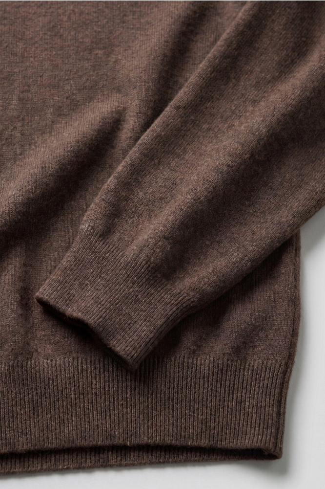Campbell bruine heren trui | Close up