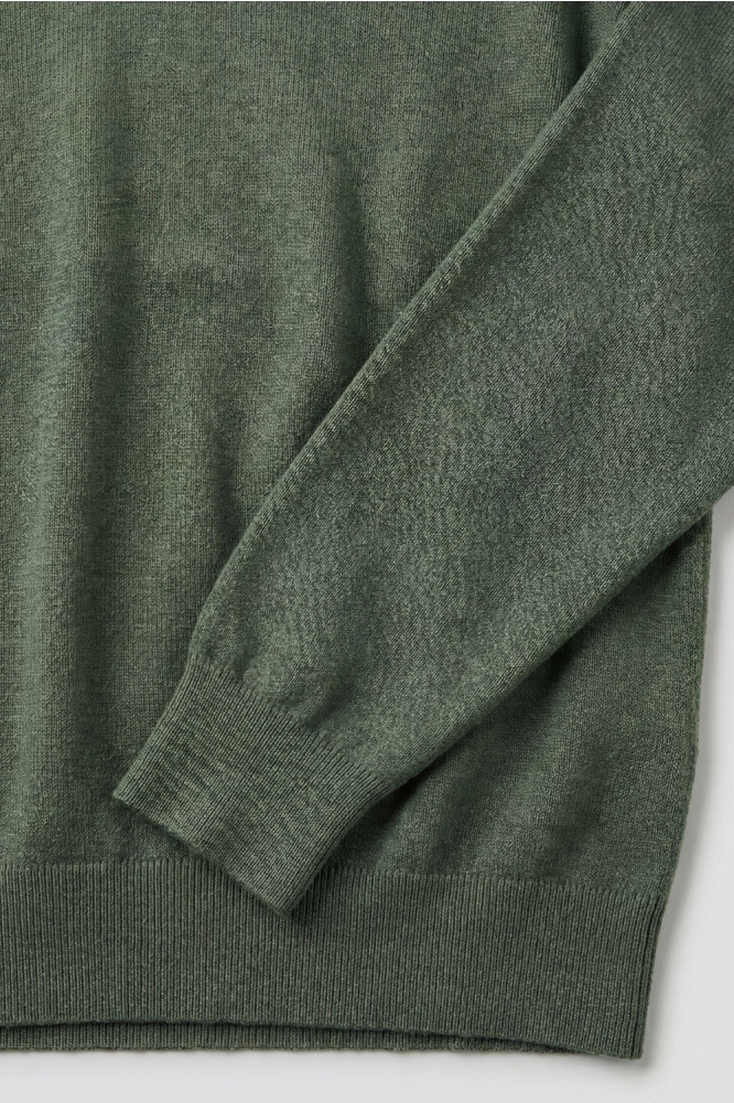 Campbell groene heren trui | Close up