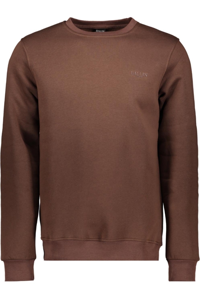 Ballin bruine heren sweater | Vooraanzicht