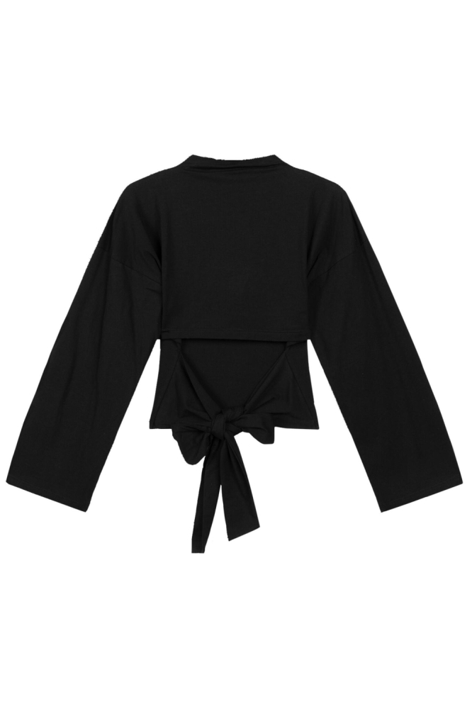 Refined Department zwarte dames trui | Achteraanzicht