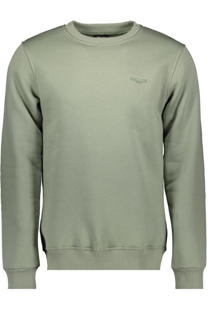 Ballin groene heren sweater | Vooraanzicht
