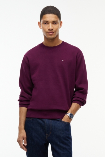 Tommy Jeans sweater TJM REG S FLAG CREW EXT DM0DM20741 V11 CALYPSO BERRY