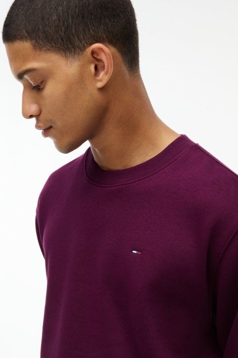Tommy Jeans bordeaux heren sweater | Close up