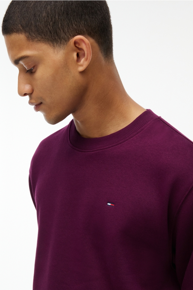 Tommy Jeans bordeaux heren sweater | Close up